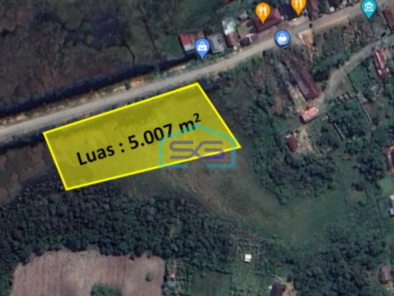 Dijual Tanah Jalan Kopral Juni Indralaya Sumatera Selatan Luas Tanah 5007m2
