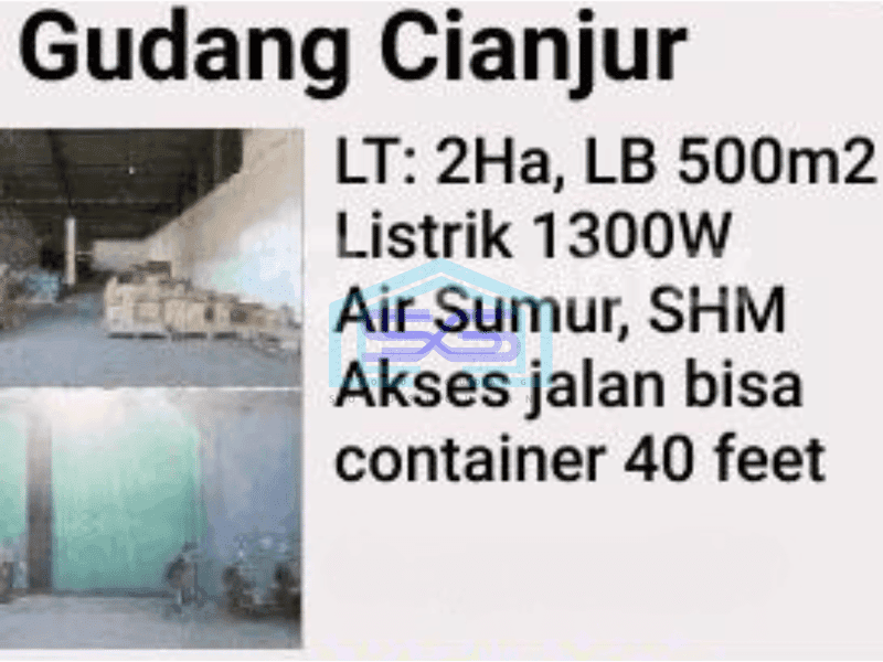 Disewakan Gudang Luas Bagus di Cianjur Kota