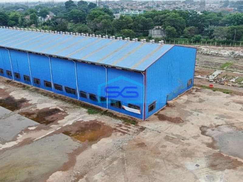 Disewakan Gudang Ex Logistik Akses Tol Jakarta Cikampek di Tambun Selatan Bekasi LT 34678m2