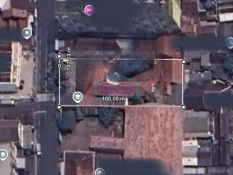 Dijual Tanah dan Bangunan di Purwokinanti, Pakualaman Yogyakarta LT 1109m2