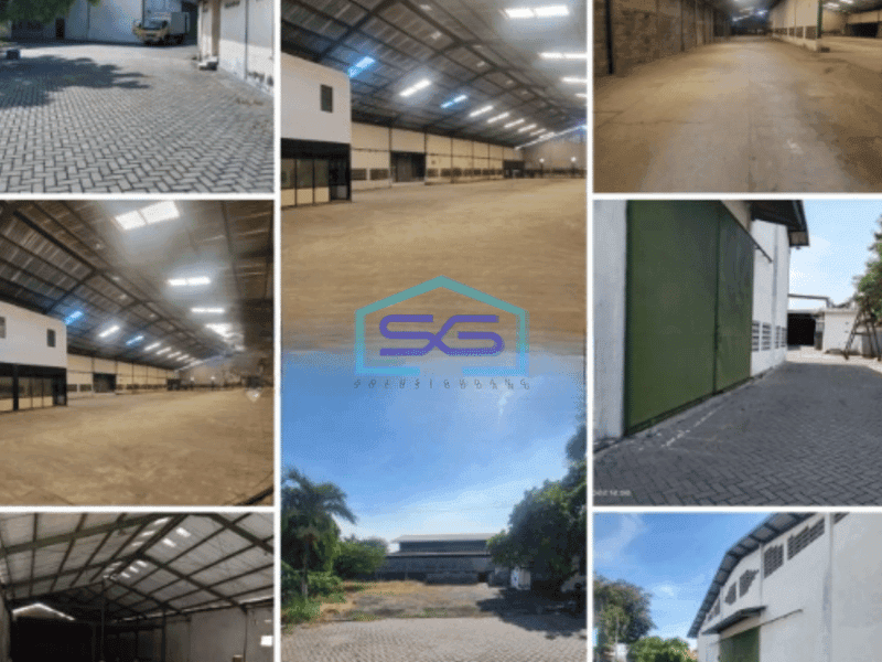 Dijual Gudang Langka Pabrik di Kepatihan Gresik ada ijin limbah Luas Bangunan 6800 m²