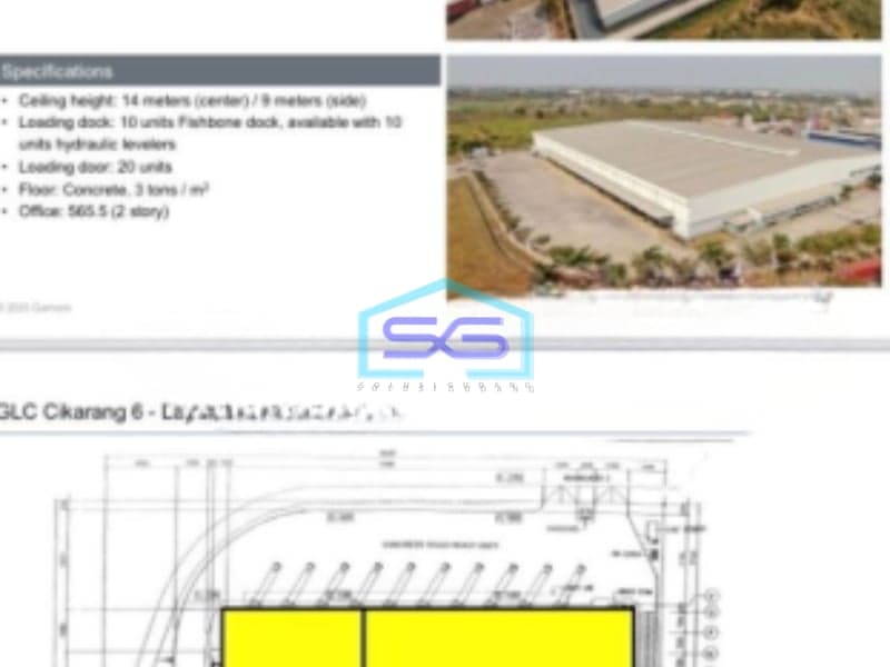 Disewakan Gudang Modern Dalam Kawasan Industri Di Cikarang Selatan Bekasis Luas Bangunan 6978 m²