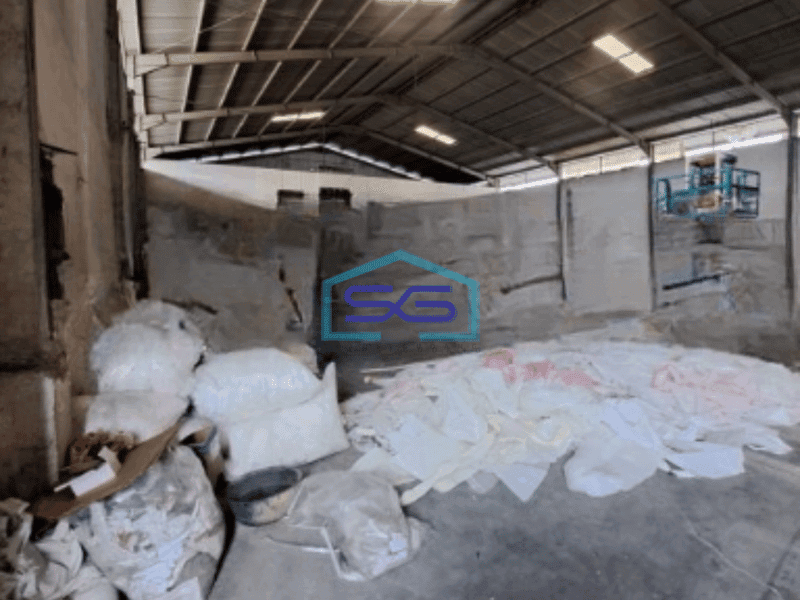 Dijual Gudang Akses Container 40 Feet di Periuk Tangerang Luas Bangunan 1000 m²