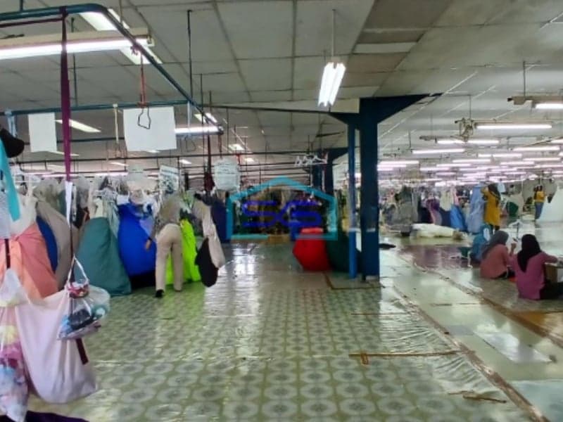 Dijual Pabrik Ex Garmen Di Parung Bogor Jawa Barat Siap Huni LT 10400m2