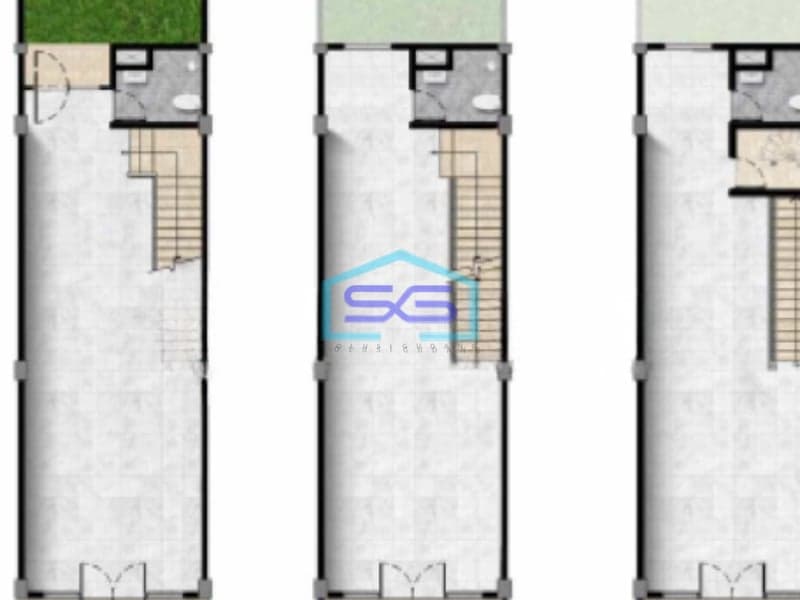 Dijual Kantor PIK2 Mega Kuningan Hoek Pantai Indah Kapuk 2 Tangerang Luas Bangunan 236 m²