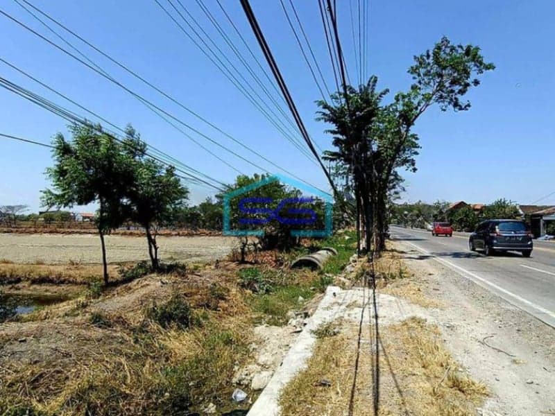 Dijual Tanah Murah Jl Raya Provinsi Bunder Gresik Dekat Tol Dan Pelabuhan Manyar LT 6280m2
