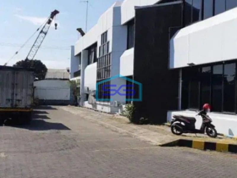 Dijual Tanah Dan Bangunan Pabrik di Pinggir Jalan Raya Krian Sidoarjo Jawa Timur LT 10280m2