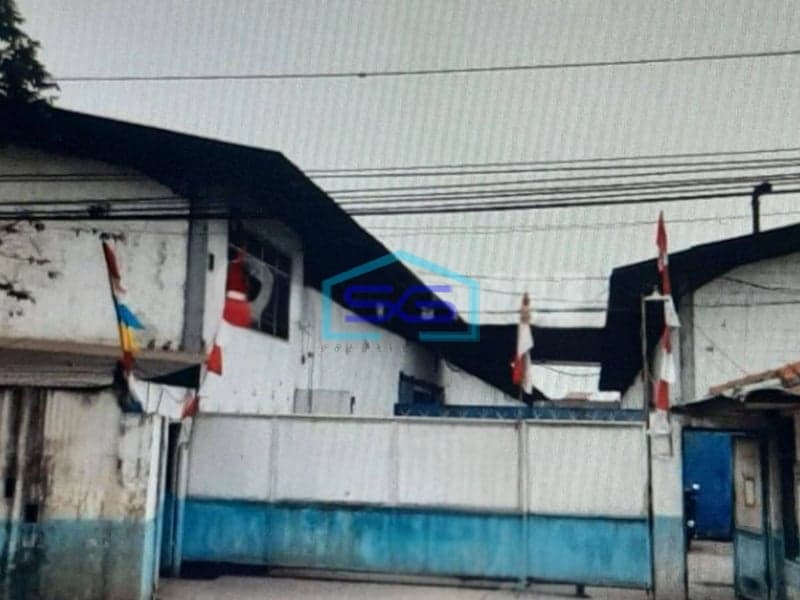 Dijual Gudang ex Pabrik Sepatu di Tangerang Dipinggir Jalan Raya LT 7620m2