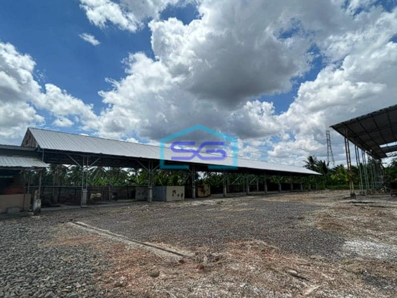 Dijual Gudang Plus Tanah di Tanjung Api Api Banyuasin Palembang LB 1100m2