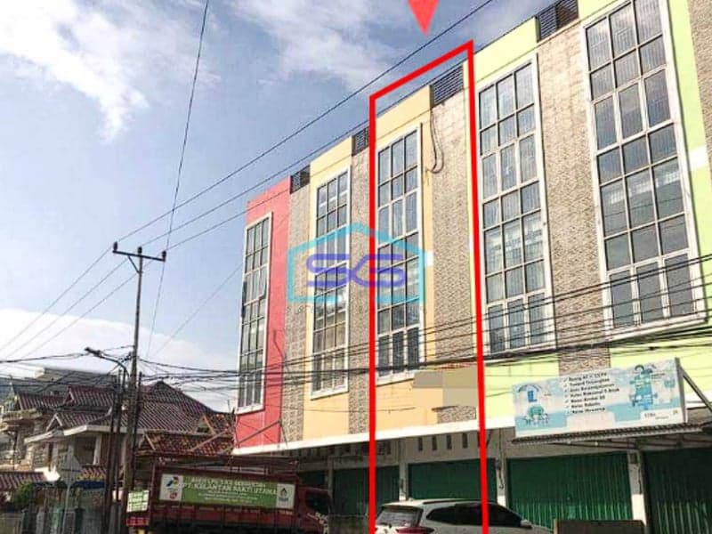 Dijual Ruko Plong 3 Lantai di Jl. Torpedo Sekip Kota Palembang LB 169m2