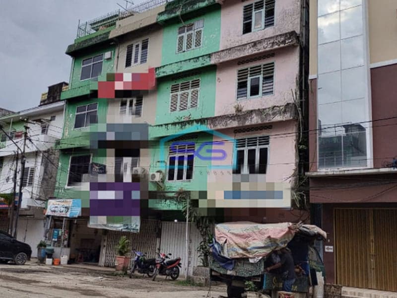 Dijual Ruko 4 Lantai di Pusat Bisnis 16 Ilir Palembang Luas Bangunan 264m2