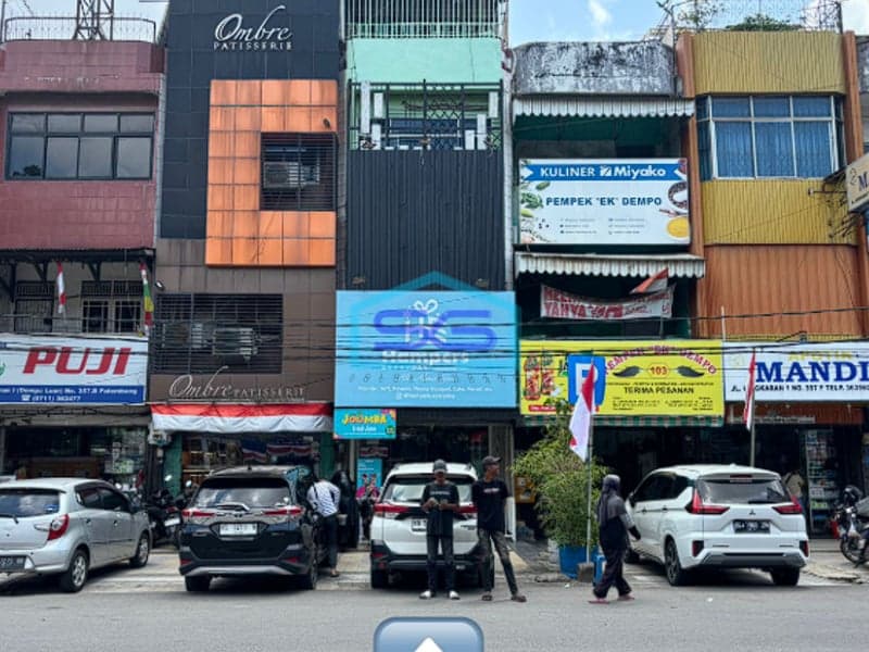Dijual Ruko Strategis Jantung Kota Palembang Luas Bangunan 180m2