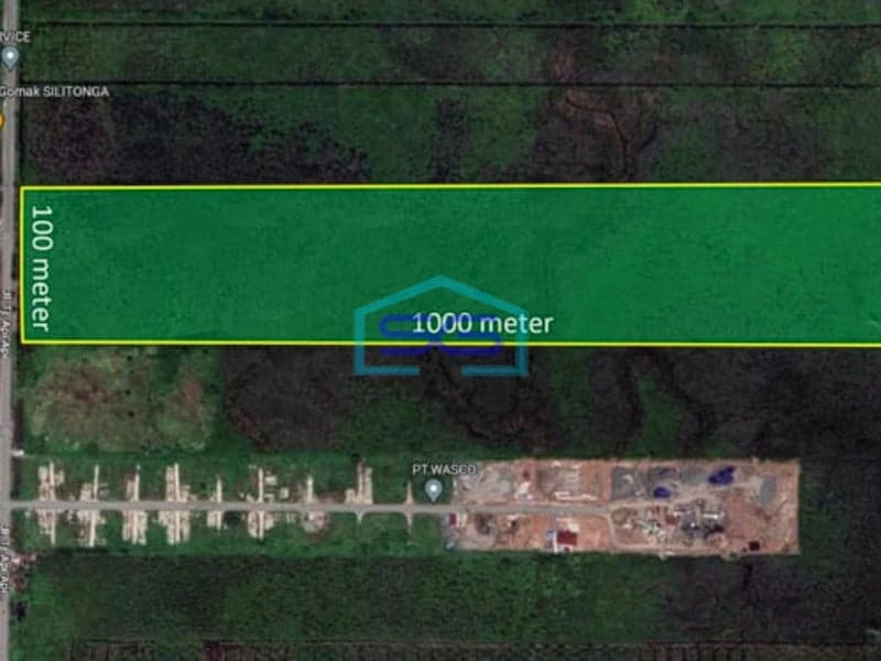 Dijual Tanah Murah Jalan Tanjung Api Api KM 9 Banyuasin Sumatera Selatan Luas 10 Ha