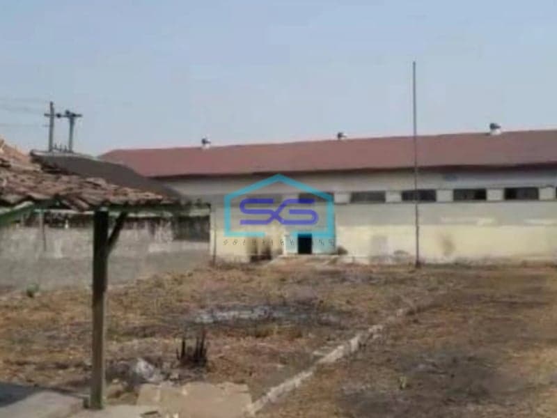 Dijual Gudang Zona Industri Dekat Exit Tol Klaten Pinggir Jalan Raya LT 6500m2