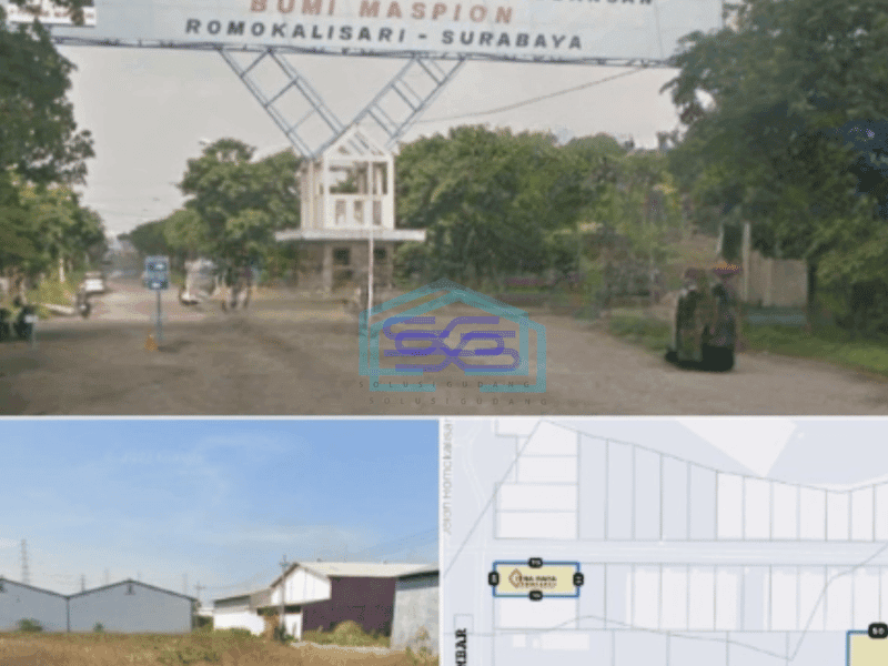 Dijual Tanah Gudang Bumi Maspion Romokalisari Dekat Margomulyo Luas Tanah 1925 m²