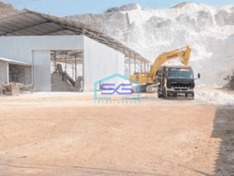 Dijual Gudang Batu kapur Gunung Kidul Jogjakarta luas 25000 m