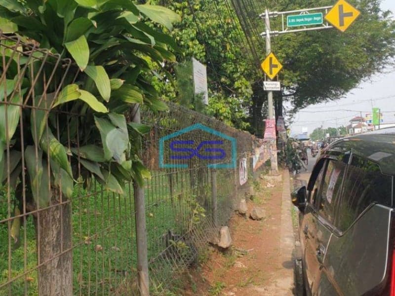 Dijual Tanah di Raya Parung Bogor Dekat Pasar Parung Dipinggir Jalan Raya SHM Luas 35000m2