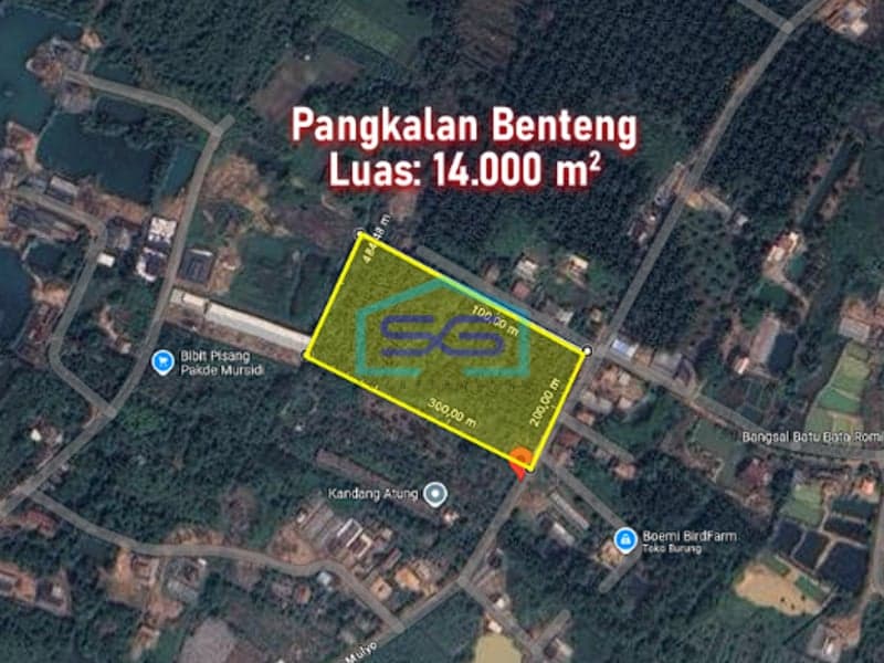 Dijual Tanah Luas 14000m2 Lokasi Siap Bangun di Jalan Tirto Mulyo Palembang
