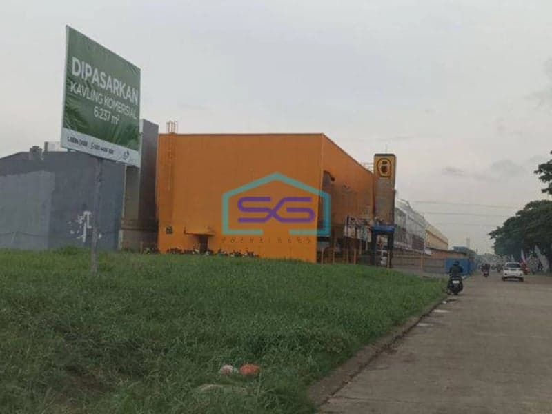 Disewakan Kavling Komersil LT 5000m2 Pinggir Jalan di Kota harapan indah Bekasi
