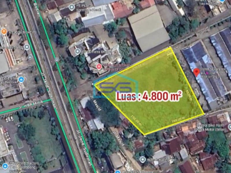 Disewakan Tanah Strategis Jalan Kolonel Burlian Sukarami KM 8 Palembang LT 4800m2