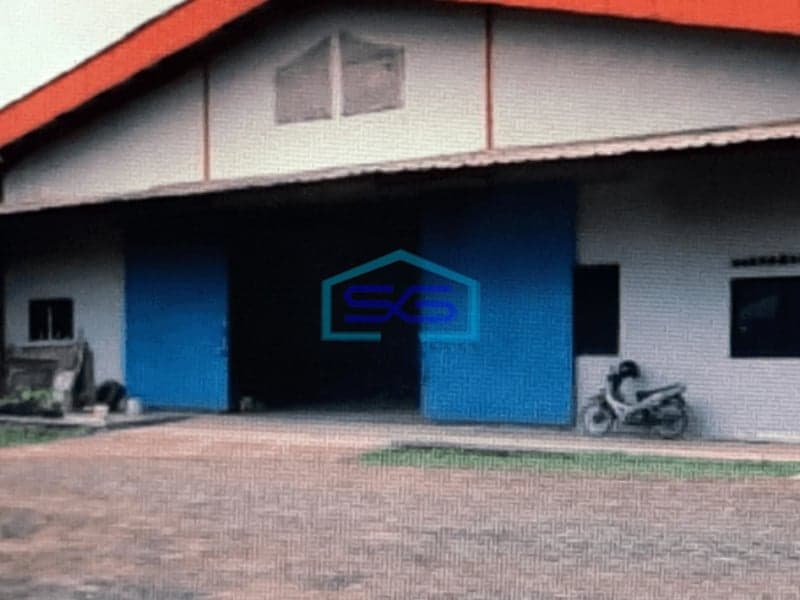 Dijual Gudang ex Pabrik Gunung Sindur Lokasi Bagus Jalan Lebar Bogor LT 9520m2