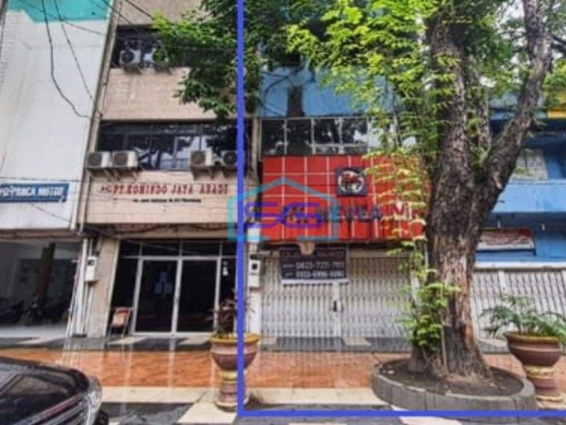 Dijual 2 unit Ruko Jalan Jendral Sudirman Palembang Luas Bangunan 505m2