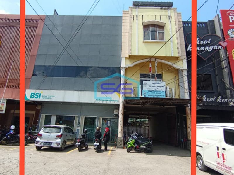 Dijual 3 unit Ruko Pusat Kota dan Tanah Seluas 500 m² di Demang Lebar Daun Palembang LB 150m2