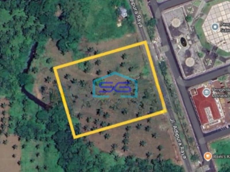Dijual Tanah 1 Hektar Di Depan Kantor Pengadilan Terpadu Jl Adipura Mapanget, Manado Luas Tanah (PxL)  10000 m²