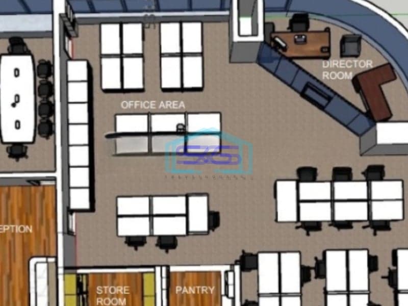Dijual Gedung Kantor Permata Kuningan Furnished Luas 169m² di Jakarta Selatan
