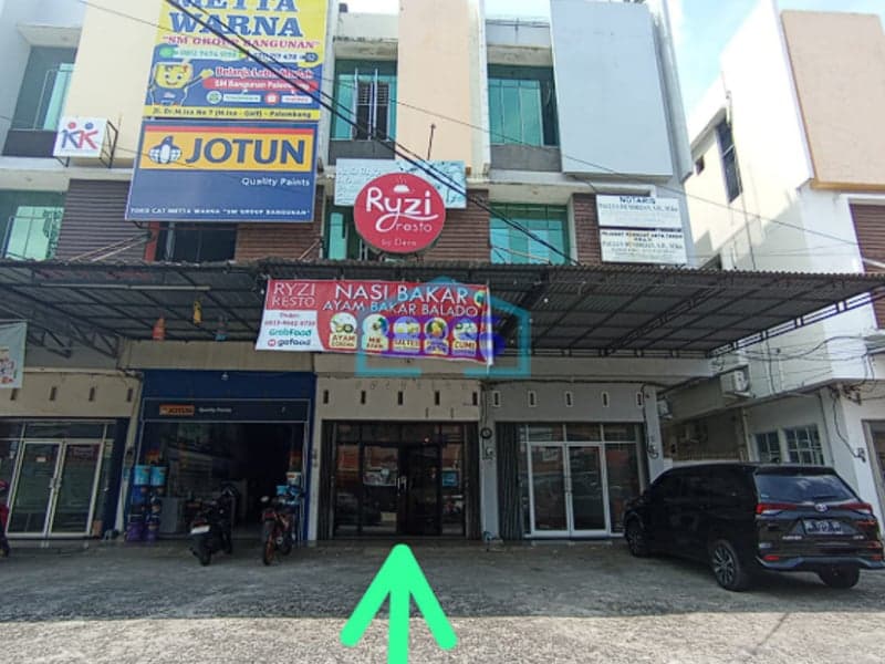 Disewakan Ruko 3 Lantai di Jalan M Isa Palembang Luas Bangunan 168m2