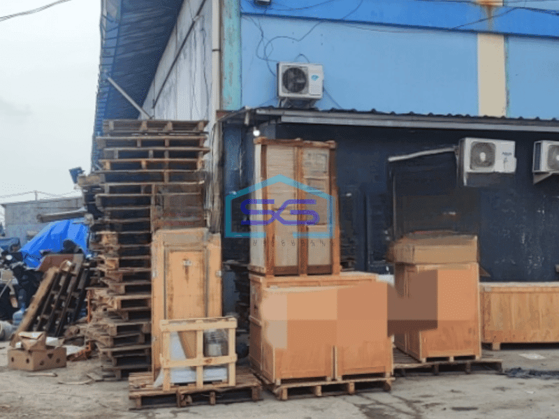 Disewakan Gudang Akses Container Luas Bangunan 2000 m² di Kosambi Tangerang