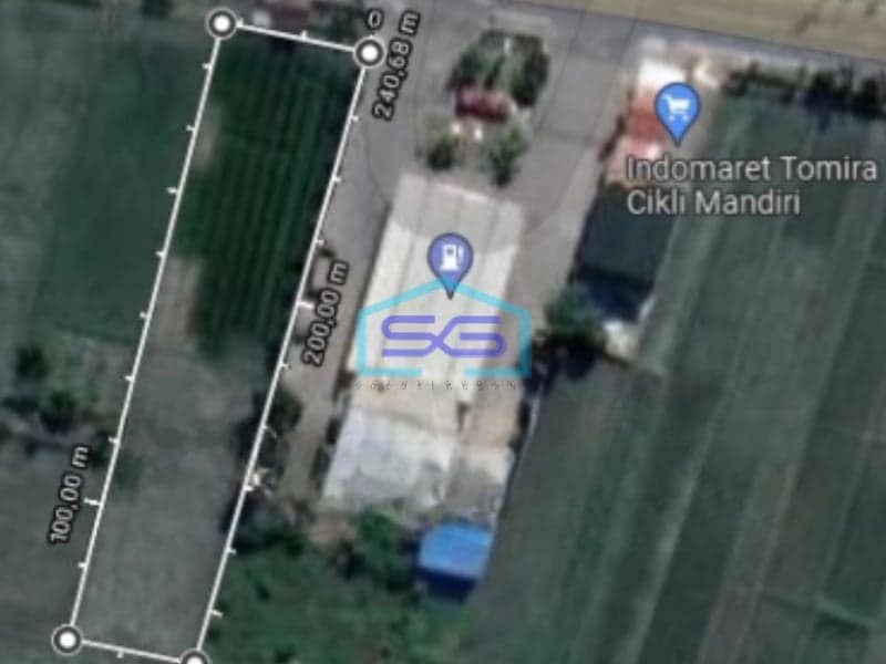 Dijual Tanah Pekarangan Sebelah Spbu Temon Kulon Progo Luas Tanah 2095 m²