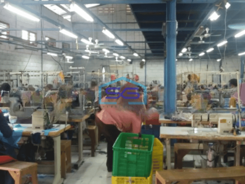 Dijual Murah Gudang Luas Bangunan  1200 m² di Periuk Tangerang