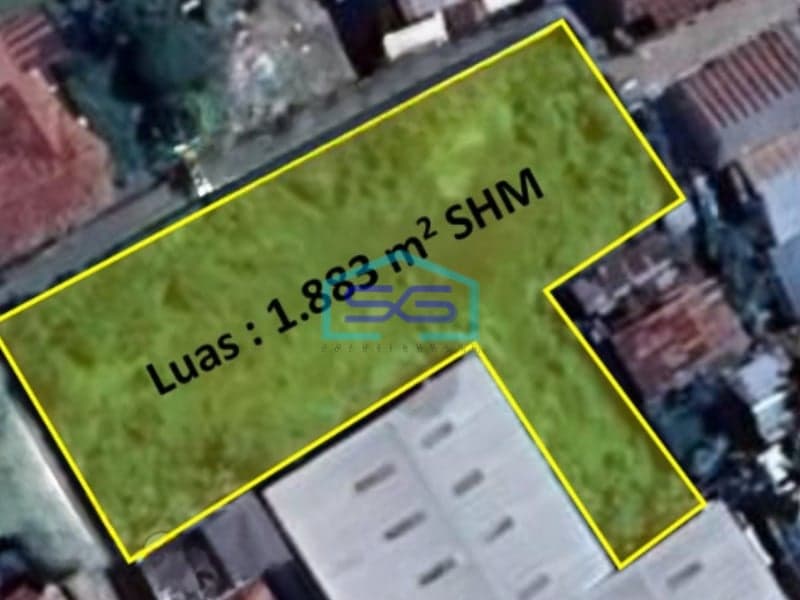 Dijual Tanah Super Strategis di Palembang Siap Bangun Luas 1883m2