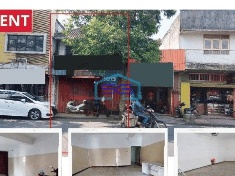 Disewakan Ruko Bangunan 2 Lantai di Malang LB 225m2