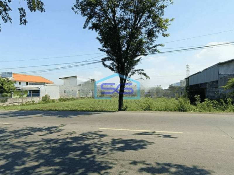 Dijual Tanah Strategis Kawasan Industri Jln Raya Area Byppass Krian Sidoarjo Cocok Untuk Pabrik Gudang LT 14000m2
