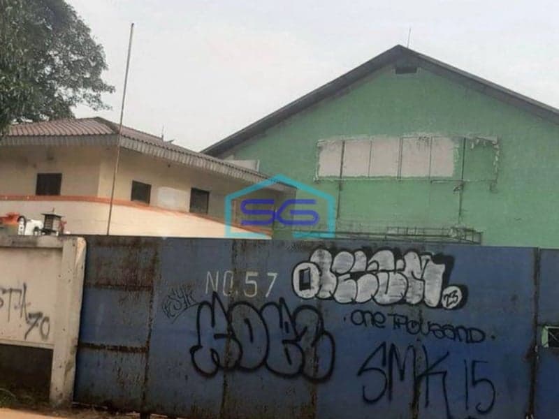 Dijual Gudang Bagus Strategis Dipinggir Jalan Gunung Sindur Bogor LT 5092m2