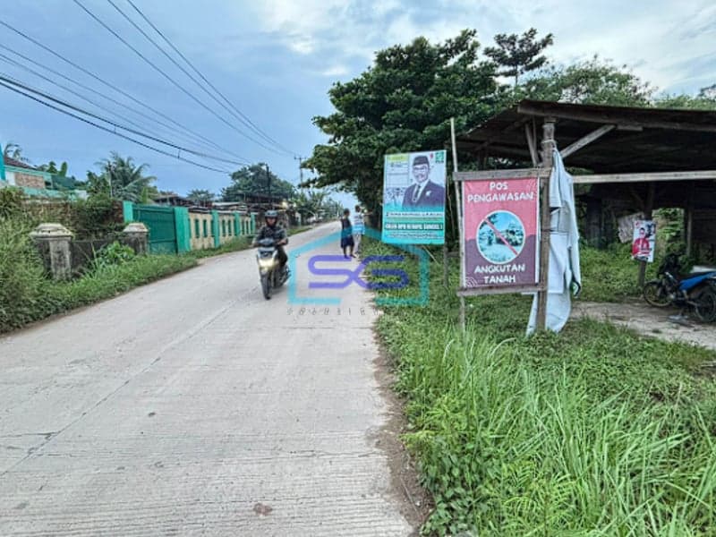 Dijual Tanah Siap Bangun di Pinggir Jalan di Tanah Mas Km 14, Banyuasin  Sumatera Selatan LT 2072m2