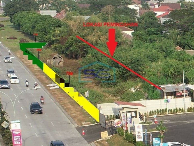 Disewakan Kavling Komersial di Samping Burger King Jababeka Cikarang Dekat Lippo Cikarang