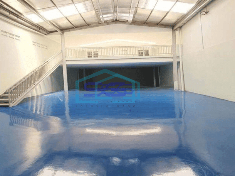 Disewa Gudang siap pakai di cakung, lantai epoxy