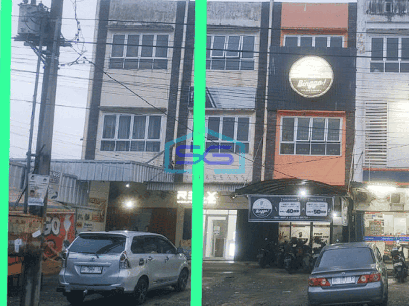 Disewakan 1 Unit Ruko Strategis  di Jalan Sukabangun 2 Palembang LB 160m2