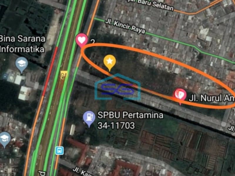 Dijual Tanah Lokasi Strategis di Cengkareng Timur Jakarta Barat Luas Tanah (PxL)  16600 m²