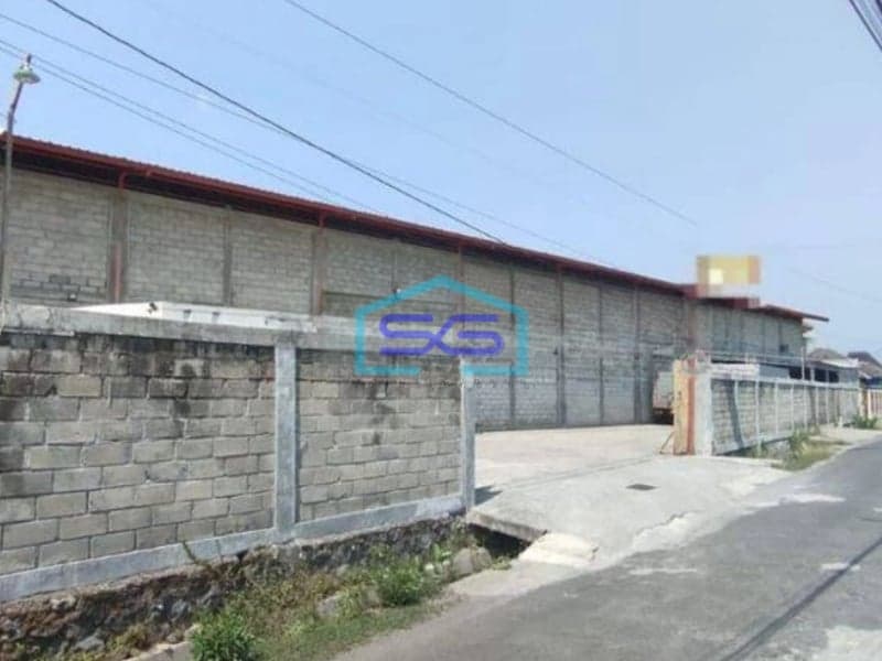 Disewakan Gudang Murah Jalan Dapat Dilalui Tronton Area Ringroad Barat Sleman LT 1500m2