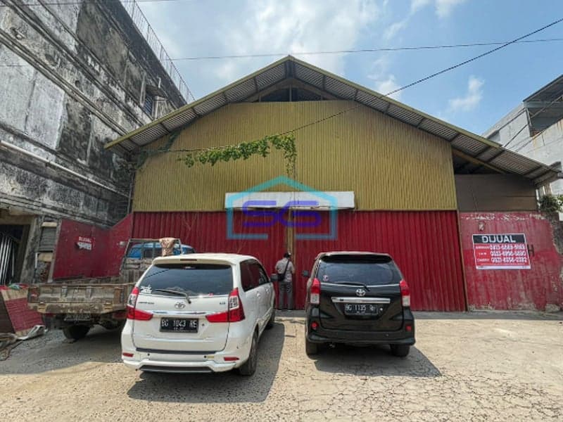 Dijual Gudang Sekip Pangkal dan Gedung Walet di Lokasi Strategis Palembang LB 1063m2