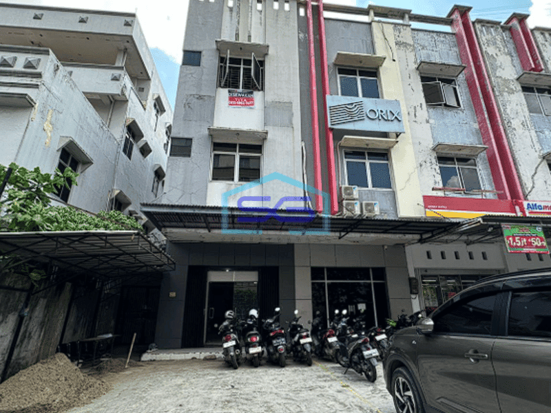 Disewakan Ruko 3 Lantai Jalan Kapten Anwar Sastro dekat Palembang LB 225m2