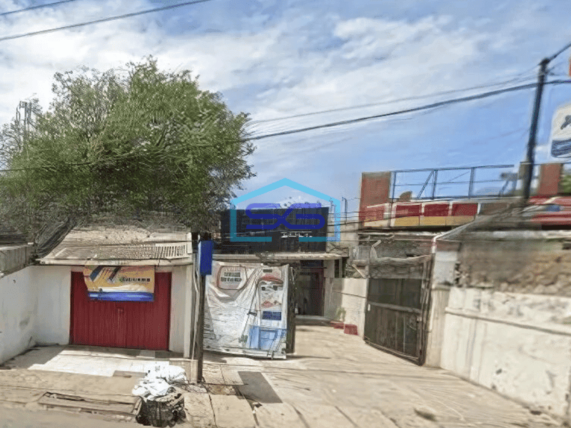 Dijual Bangunan Tua Hitung Tanah Cocok Untuk Gudang Akses Kontainer di Kapuk Kamal Jakarta Barat