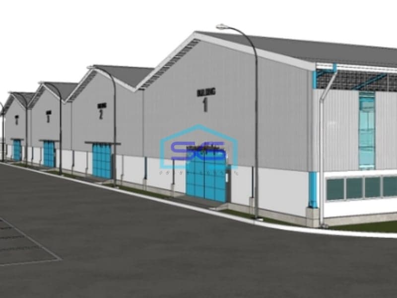 Disewakan Gudang Baru Siap Pakai Luas Bangunan 1440m2 di Sepatan Tangerang