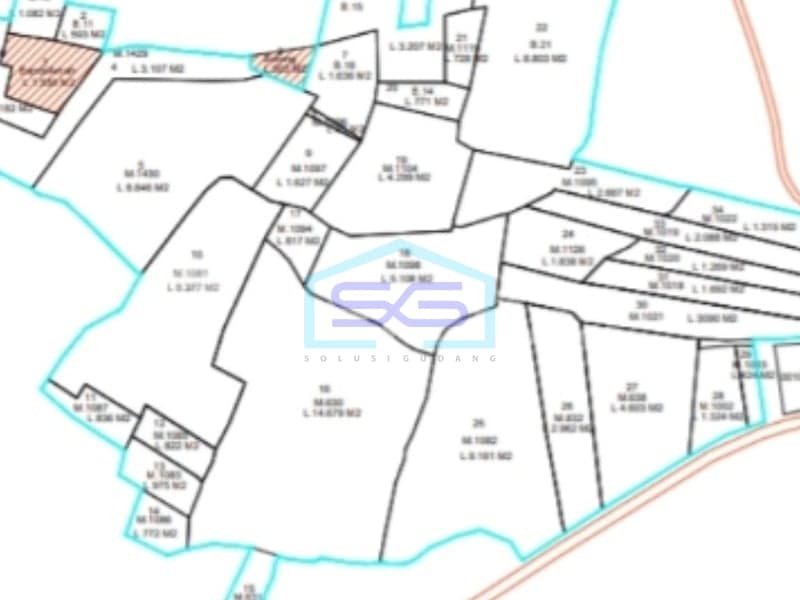 出售工业区地块，位于西爪哇省苏邦芝博戈，面积104000平方米