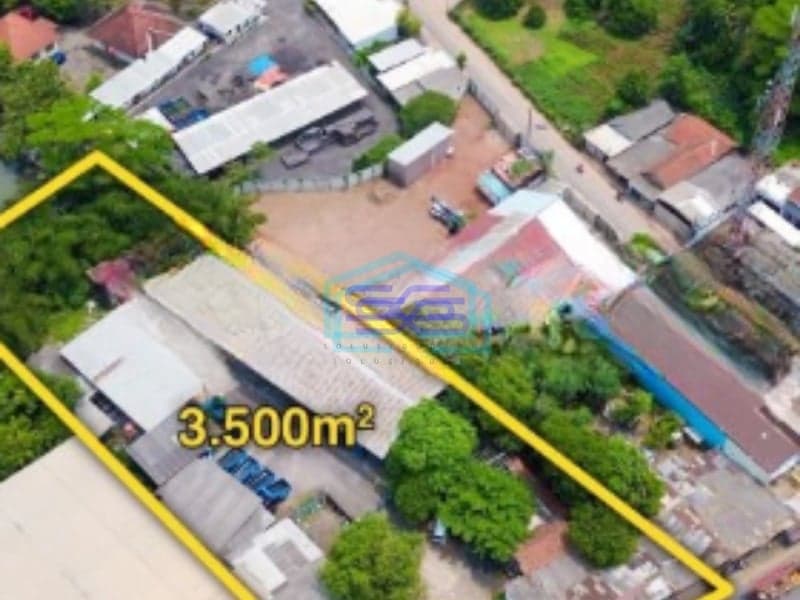 Dijual Tanah Pinggir Jalan Besar Lokasi Strategis di Wilayah Setu Bekasi Luas Tanah 3500 m²