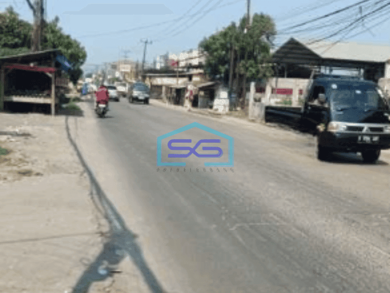 Disewakan Tanah Lahan Kosong Lokasi Strategis Pinggir Jalan Raya Curug tangerang LT 1500m2